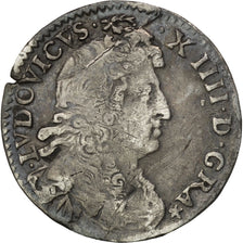 FRANCE, 4 Sols dits « des Traitants », 4 Sols, 1677, Paris, KM #23...