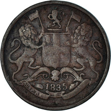 Coin, India, 1/4 Anna, 1835