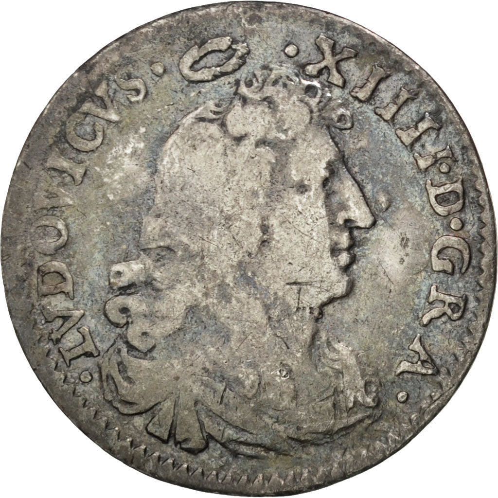 FRANCE, 4 Sols dits « des Traitants », 4 Sols, 1675, Paris, KM #23...