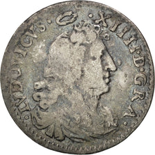 FRANCE, 4 Sols dits « des Traitants », 4 Sols, 1675, Paris, KM #23...