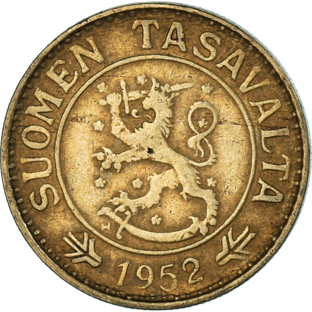 Munten, Finland, 10 Markkaa, 1952