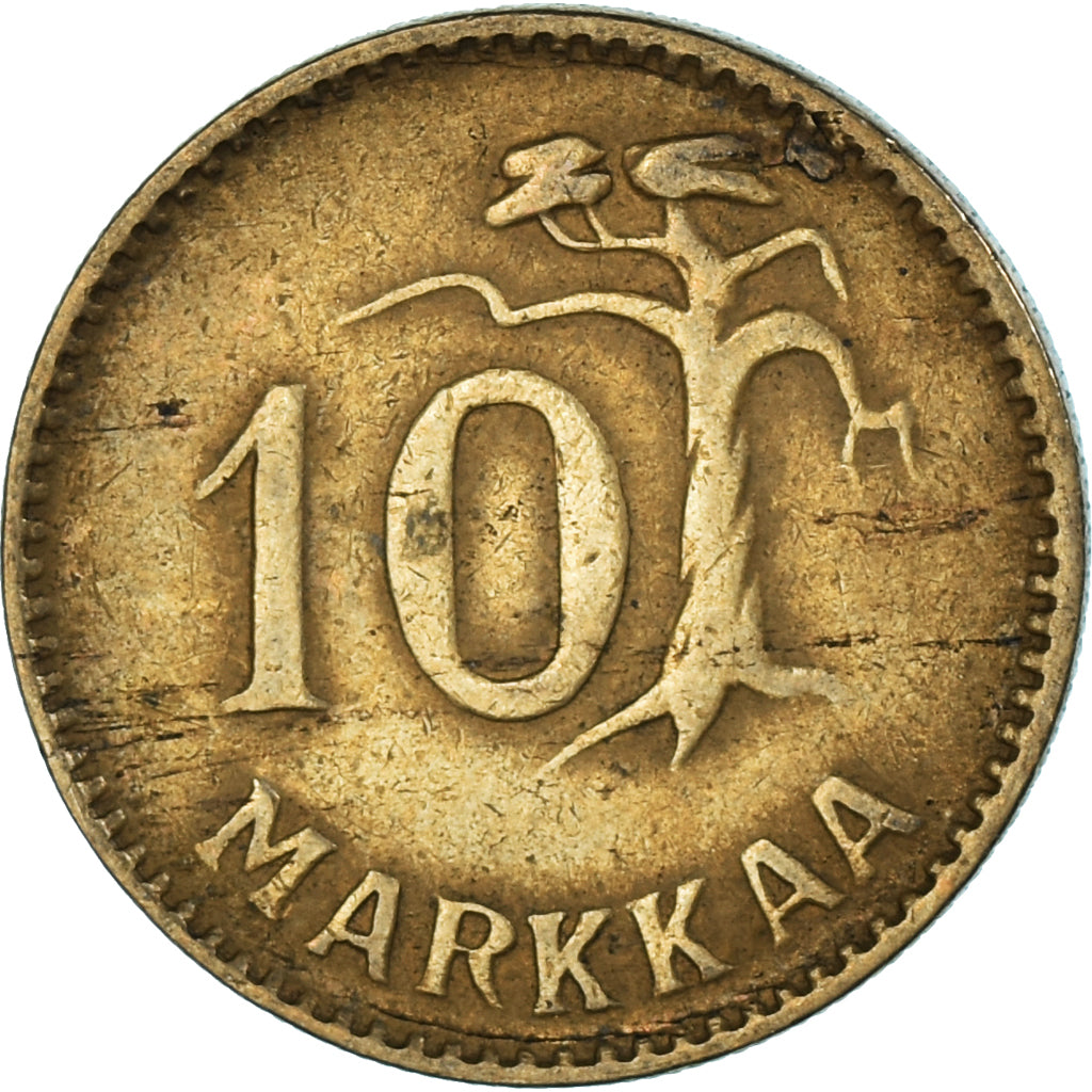 Munten, Finland, 10 Markkaa, 1952