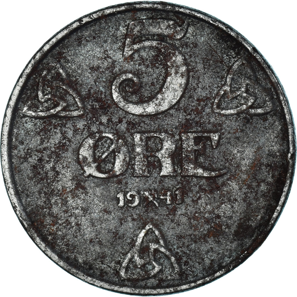 Monnaie, Norvège, 5 Öre, 1941