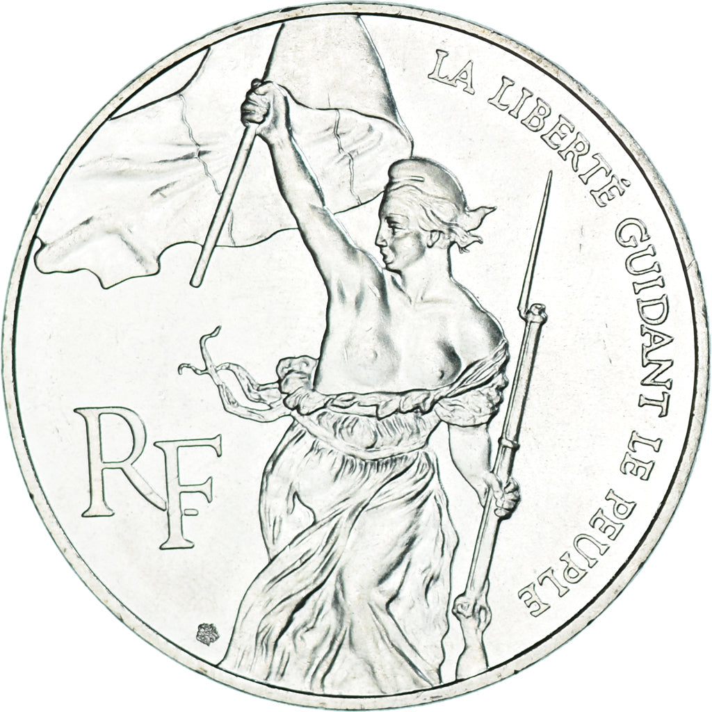 Münze, Frankreich, Liberté guidant le peuple, 100 Francs, 1993, UNZ, Silber