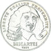 Munten, Frankrijk, Descartes, 100 Francs, 1991, UNC-, Zilver, KM:996
