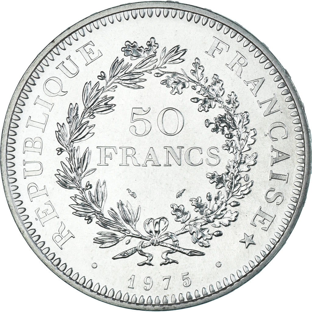 Monnaie, France, Hercule, 50 Francs, 1975, Paris, FDC, Argent, Gadoury:882