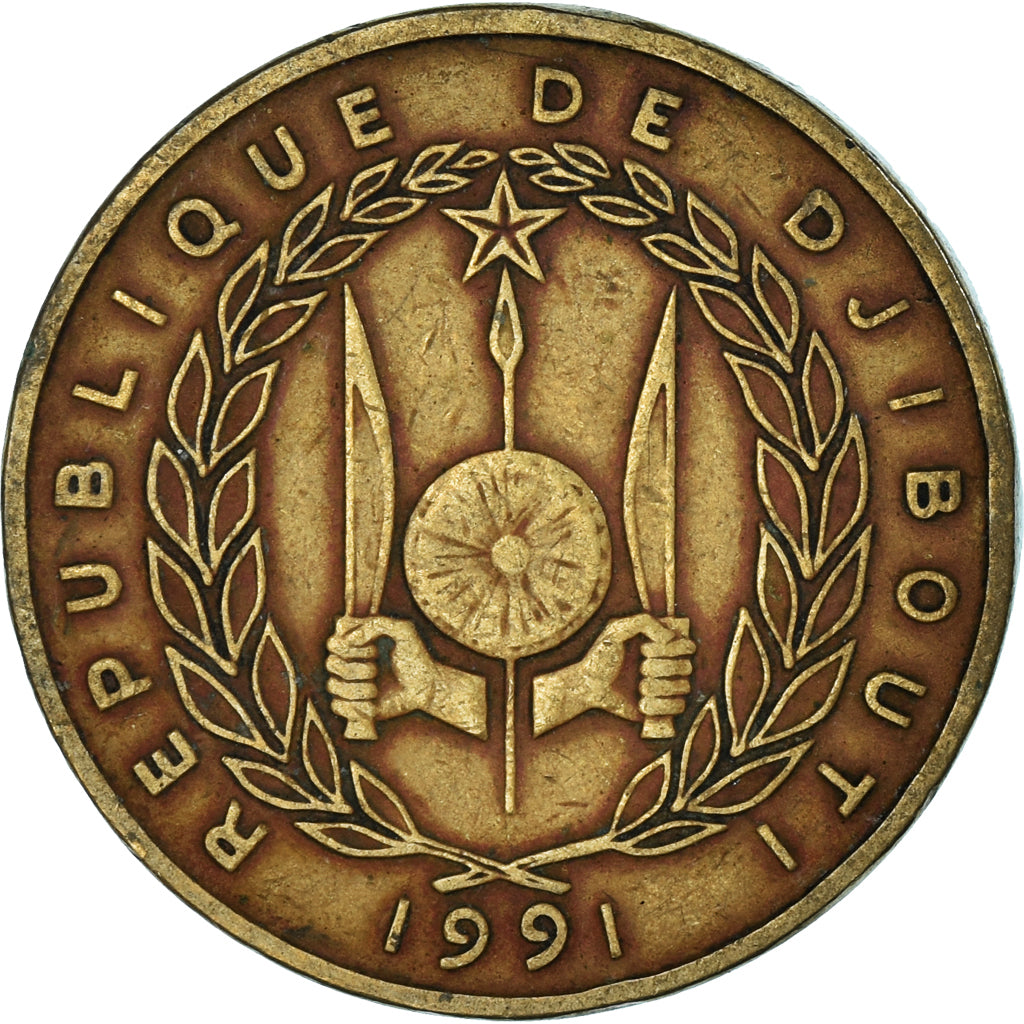 Moneta, Gibuti, 500 Francs, 1991