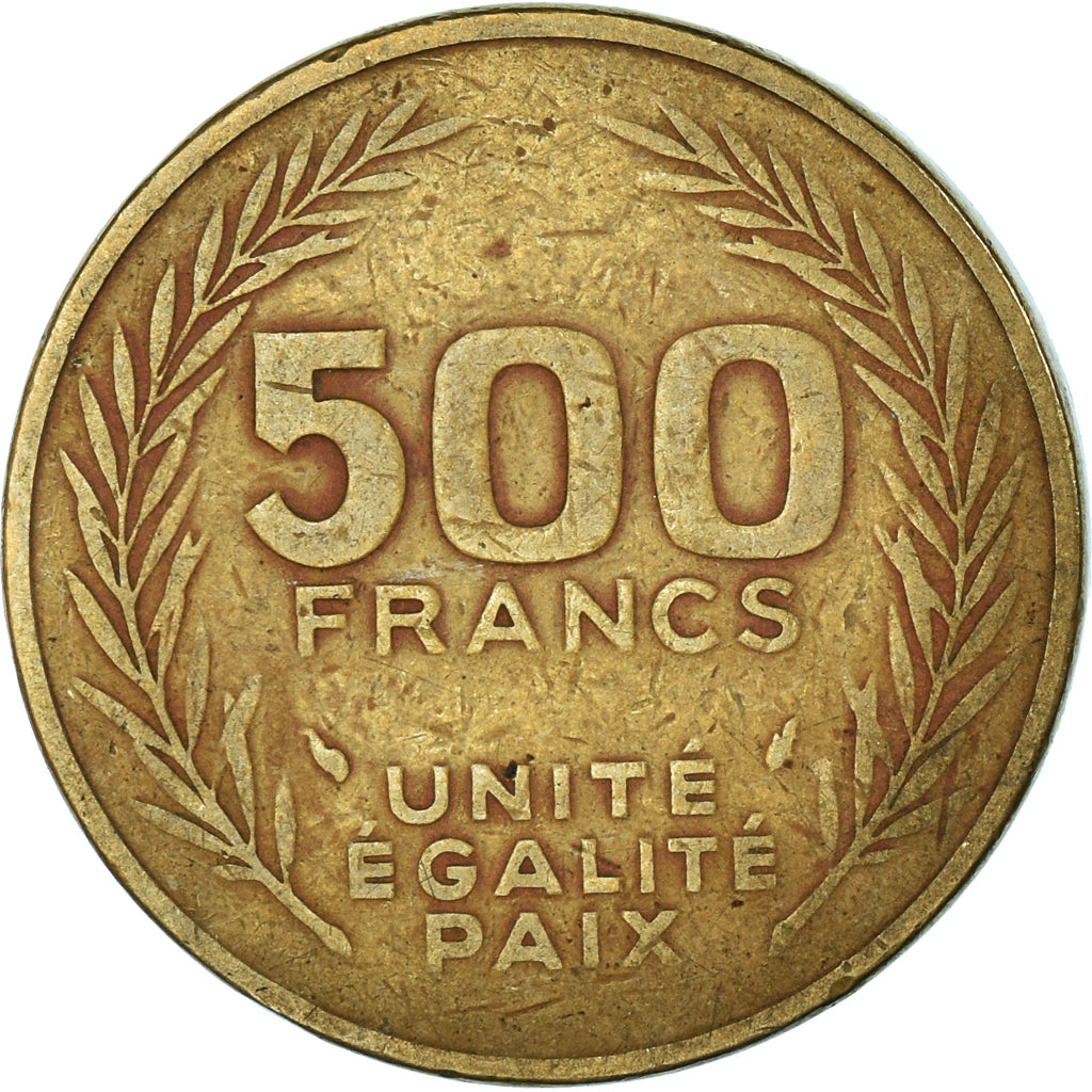 Monnaie, Djibouti, 500 Francs, 1989