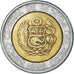 Coin, Peru, 5 Nuevos Soles, 1995