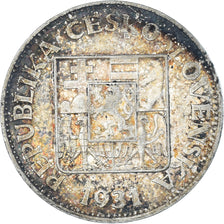 Münze, Tschechoslowakei, 10 Korun, 1931, S+, Silber, KM:15