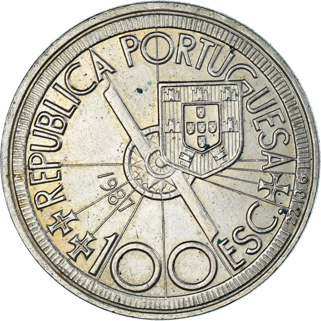 Moneta, Portogallo, 100 Escudos, 1987