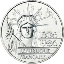Coin, France, Statue de la Liberté, 100 Francs, 1986, MS(63), Silver, KM:960