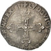 FRANCE, 1/4 Écu à la croix, 1/4 ECU, 1613, Bayonne, KM #47.11, VF(20-25), Silver
