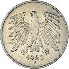 Monnaie, Allemagne, 5 Mark, 1983