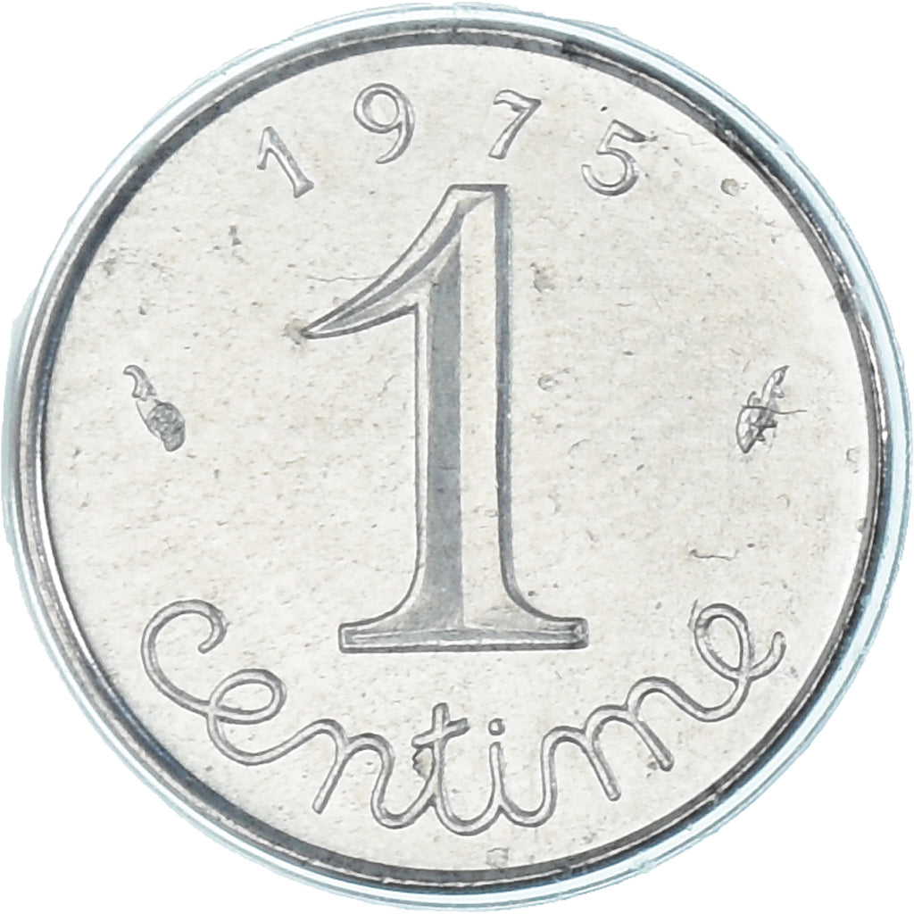 Coin, France, Épi, Centime, 1975, Paris, FDC, MS(65-70), Stainless Steel