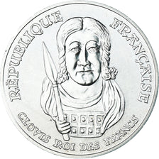 Coin, France, Clovis, 100 Francs, 1996, MS(63), Silver, KM:1180, Gadoury:953