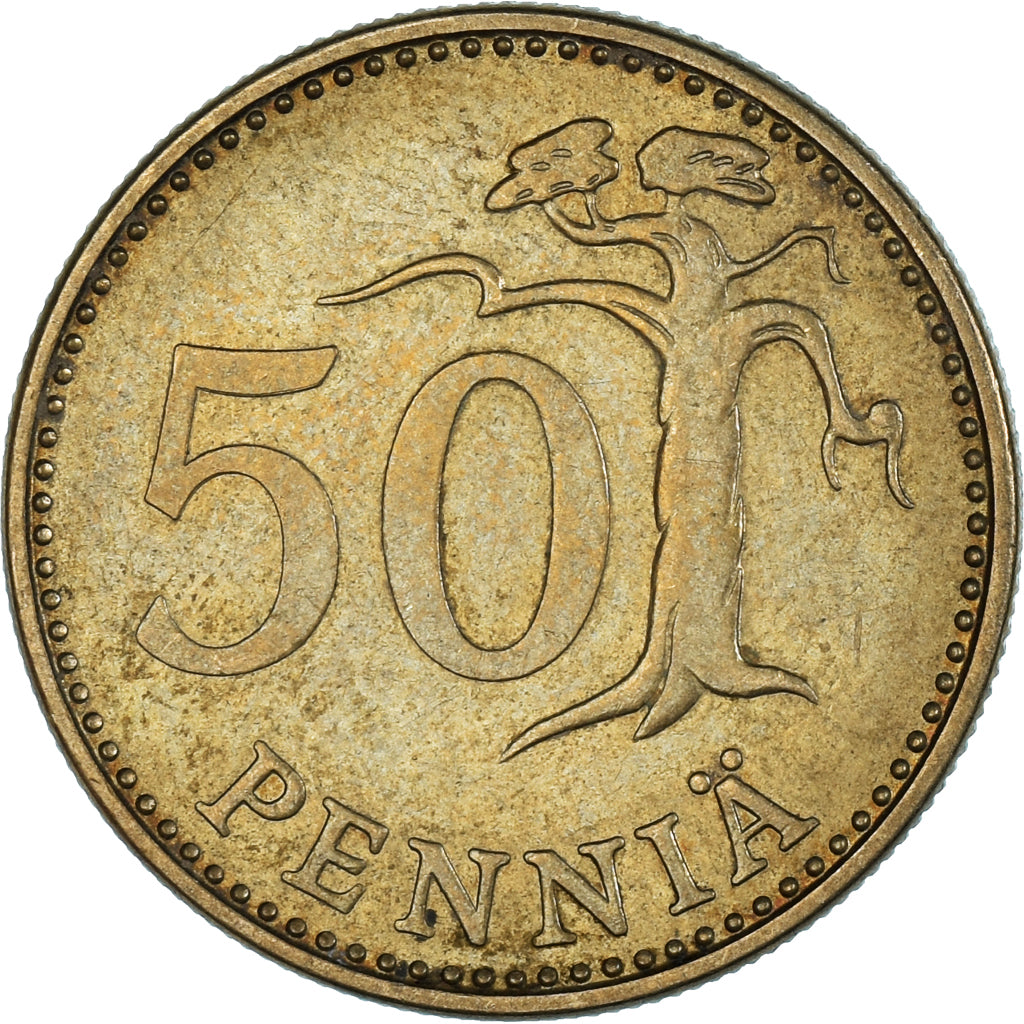 Moneda, Finlandia, 50 Penniä, 1975