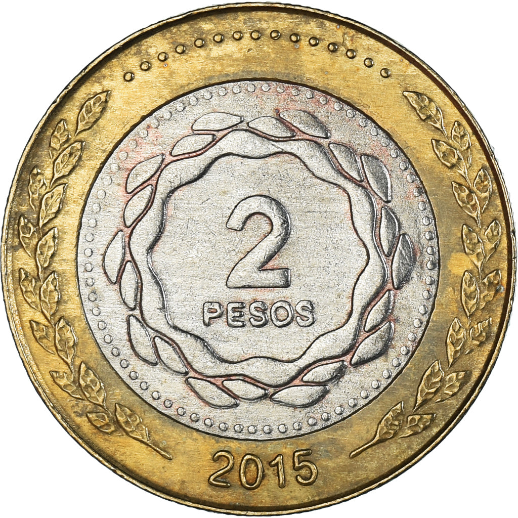 Moneda, Argentina, 2 Pesos, 2015