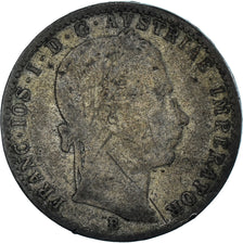 Moneta, Austria, Franz Joseph I, 1/4 Florin, 1860, Kremnitz, BB, Argento