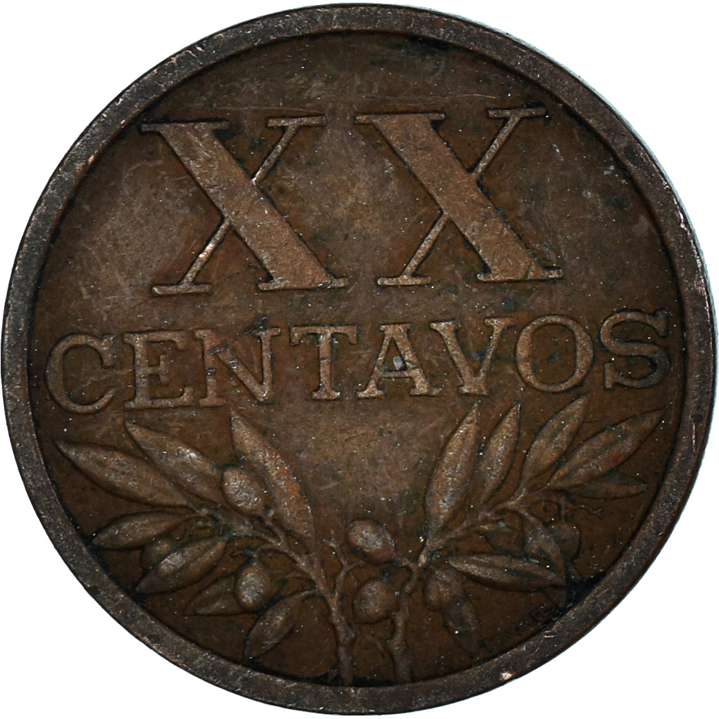 Münze, Portugal, 20 Centavos, 1969