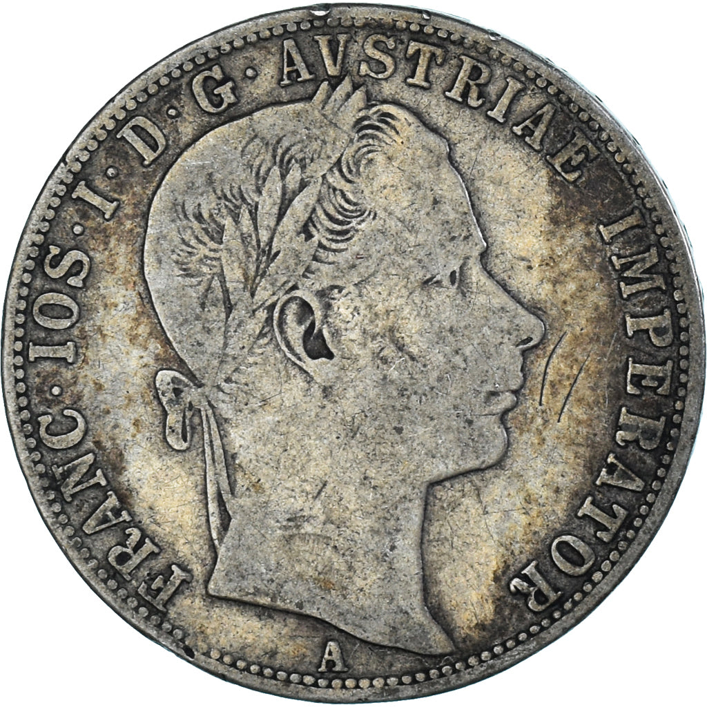 Coin, Austria, Franz Joseph I, Florin, 1860, Vienne, EF(40-45), Silver, KM:2219
