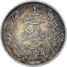 Monnaie, Tunisie, Ali Bey, 50 Centimes, 1891, Paris, SUP, Argent, KM:223
