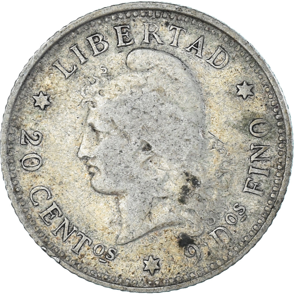 Coin, Argentina, 20 Centavos, 1882, VF(30-35), Silver, KM:27
