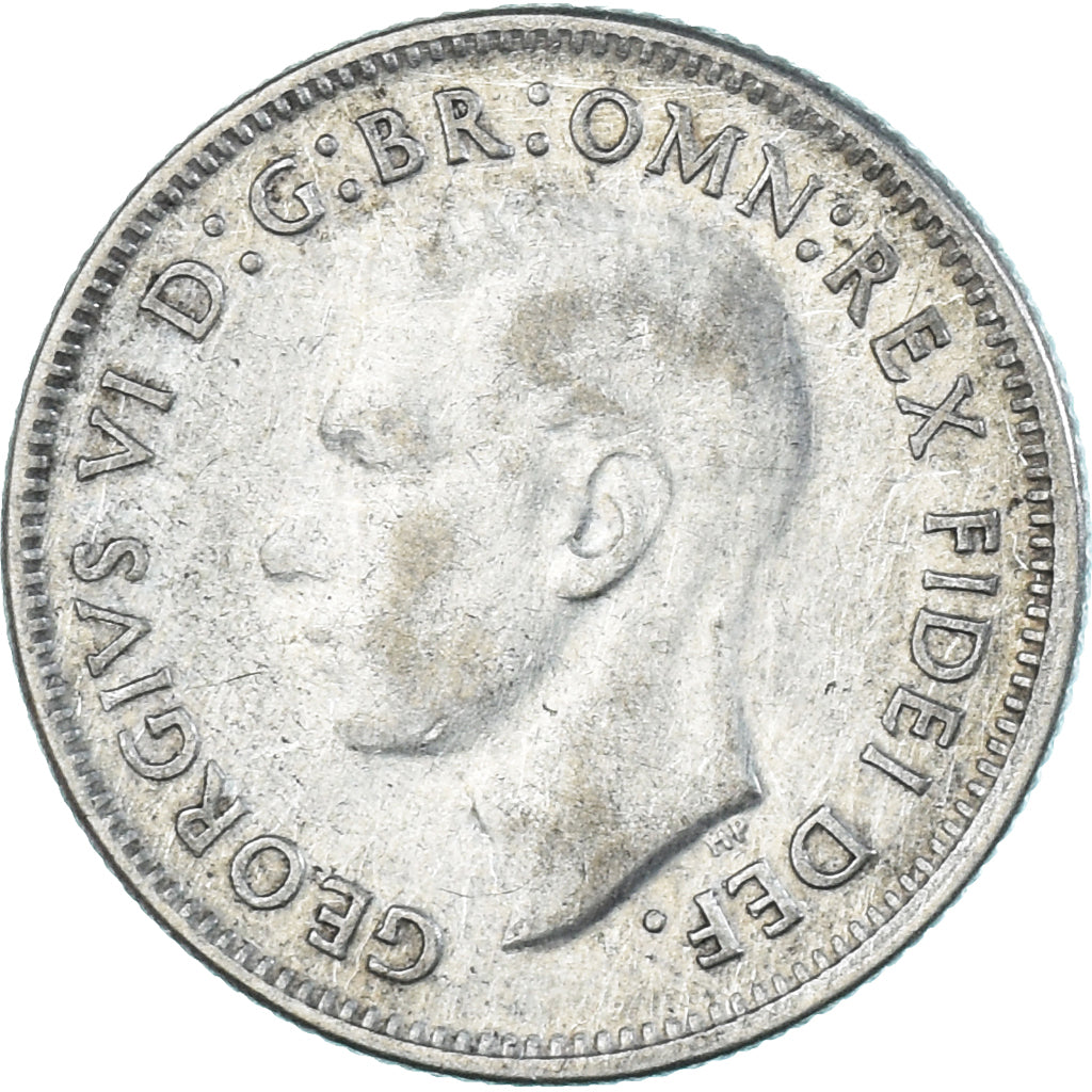 Coin, Australia, George VI, Shilling, 1952, Melbourne, EF(40-45), Silver, KM:46