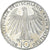 Moneda, ALEMANIA - REPÚBLICA FEDERAL, 10 Mark, 1972, Karlsruhe, MBC, Plata