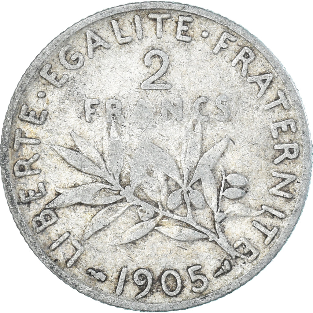 Monnaie, France, Semeuse, 2 Francs, 1905, Paris, TB, Argent, Gadoury:532