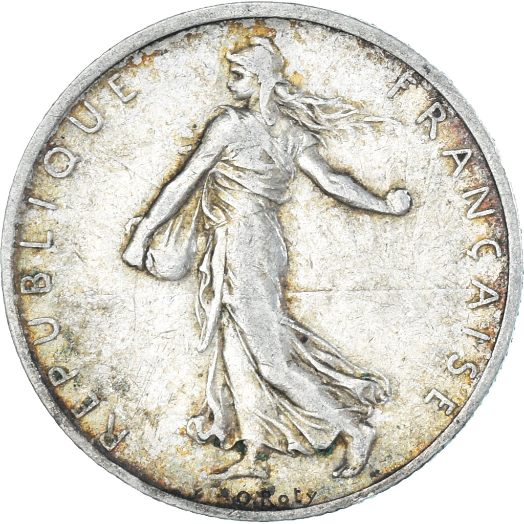 Münze, Frankreich, Semeuse, 2 Francs, 1908, Paris, S, Silber, KM:845.1
