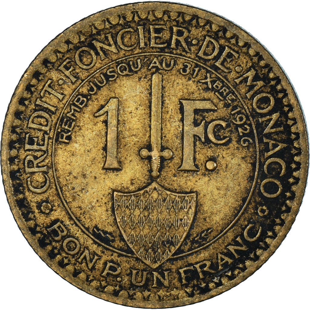 Moneta, Monaco, Franc, 1924