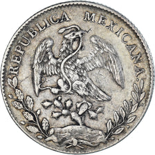Coin, Mexico, 8 Reales, 1893, Zacatecas, EF(40-45), Silver, KM:377.13