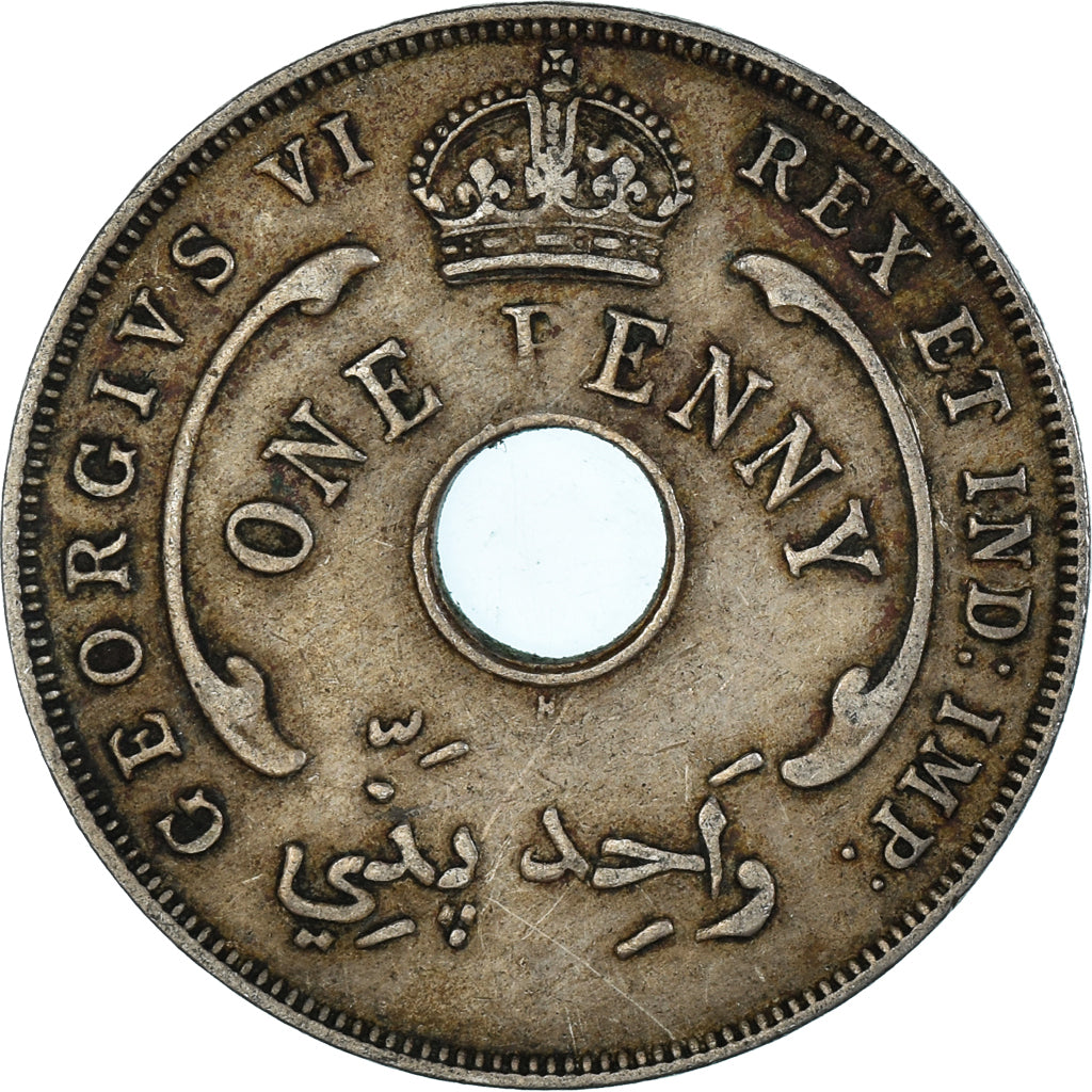 Monnaie, Afrique Occidentale britannique, Penny, 1943