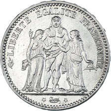 Moneta, Francja, Hercule, 5 Francs, 1873, Paris, AU(50-53), Srebro, KM:820.1
