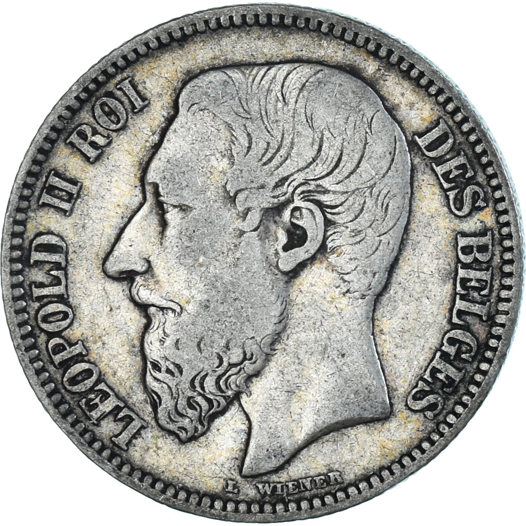Coin, Belgium, Leopold II, 2 Francs, 1867, EF(40-45), Silver, KM:30.1