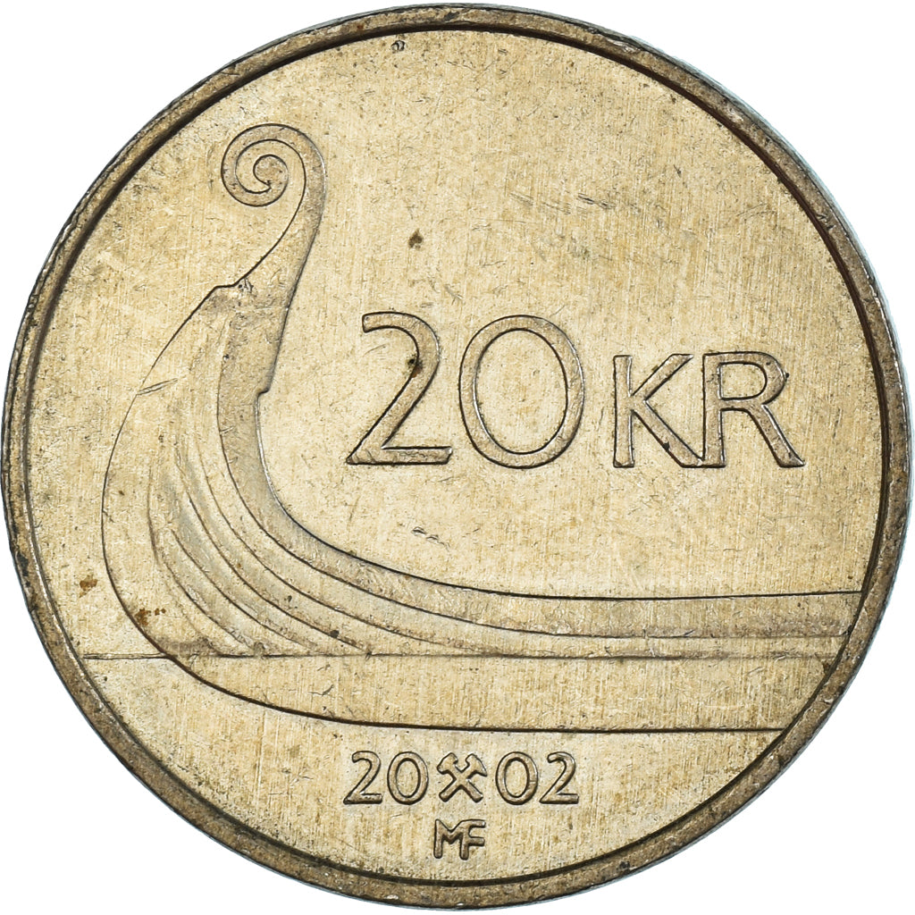 Münze, Norwegen, 20 Kroner, 2002