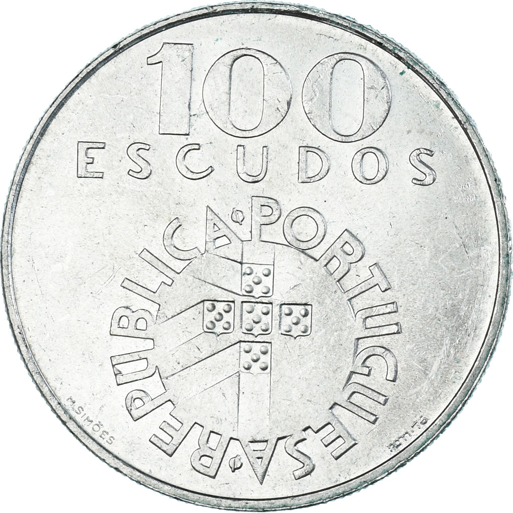 Monnaie, Portugal, 100 Escudos, 1974, Lisbonne, TTB, Argent, KM:603
