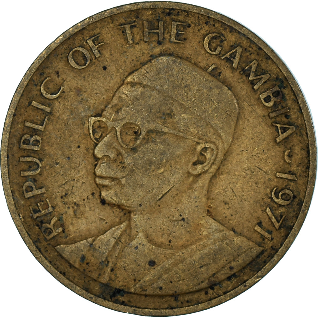 Coin, Gambia, 10 Bututs, 1971