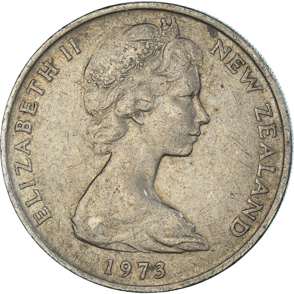 Moeda, Nova Zelândia, 20 Cents, 1973
