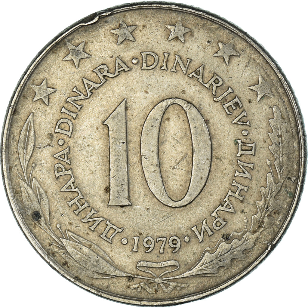 Coin, Yugoslavia, 10 Dinara, 1979