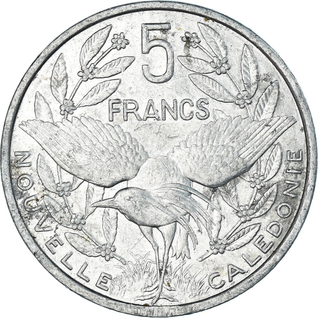 Moeda, Nova Caledónia, 5 Francs, 2012