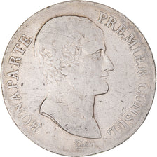 Moneda, Francia, Napoléon I, 5 Francs, An XI, Paris, BC, Plata, KM:650.1