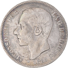 Coin, Spain, Alfonso XII, 5 Pesetas, 1883, Madrid, VF(20-25), Silver, KM:688