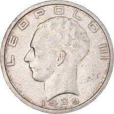 Coin, Belgium, Leopold III, 50 Francs, 1939, Brussels, EF(40-45), Silver, KM:121
