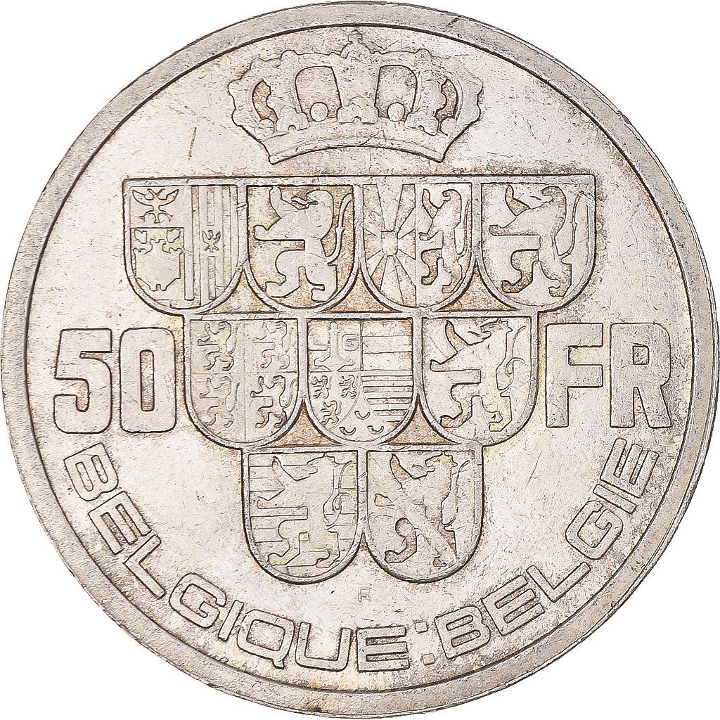 Coin, Belgium, Leopold III, 50 Francs, 1939, Brussels, EF(40-45), Silver, KM:121