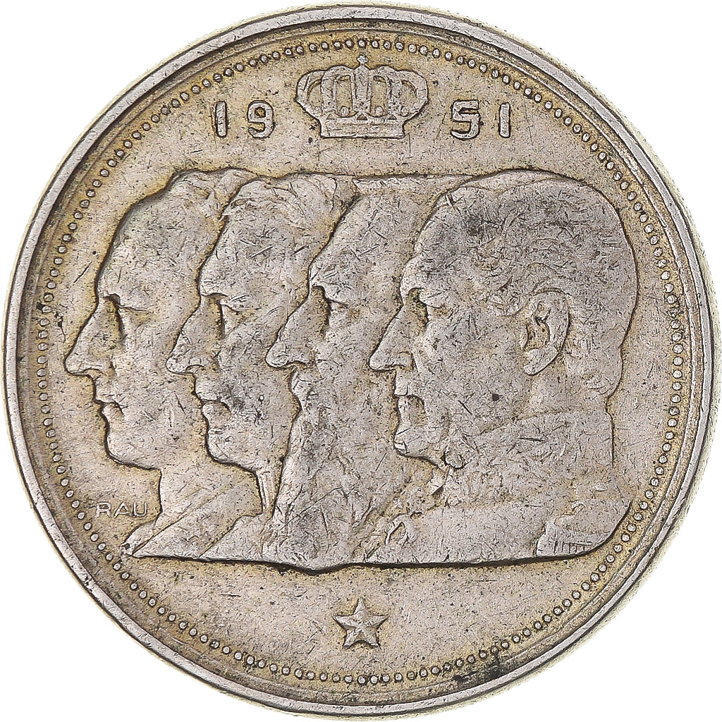 Coin, Belgium, 100 Frank, 1951, VF(30-35), Silver, KM:139.1