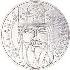 Coin, France, Charlemagne, 100 Francs, 1990, Paris, MS(63), Silver, KM:982