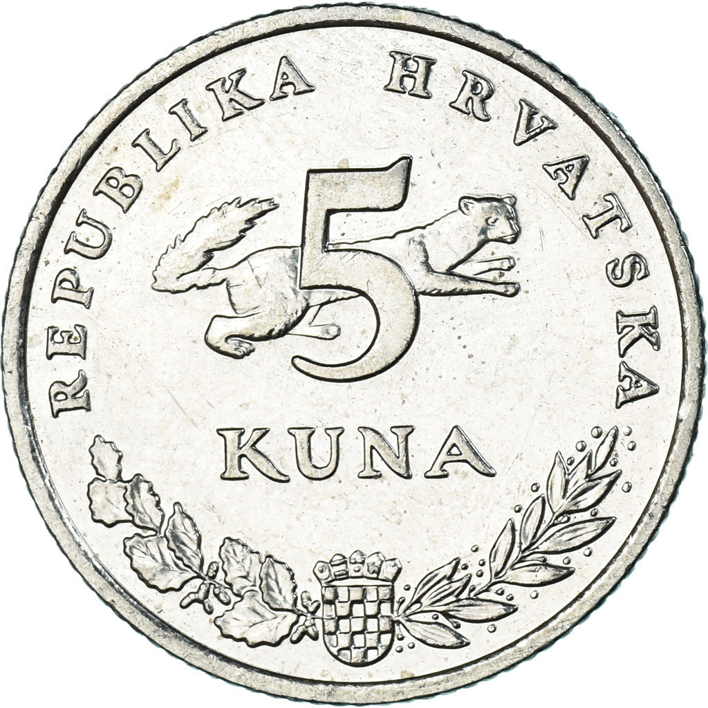 Monnaie, Croatie, 5 Kuna, 2020