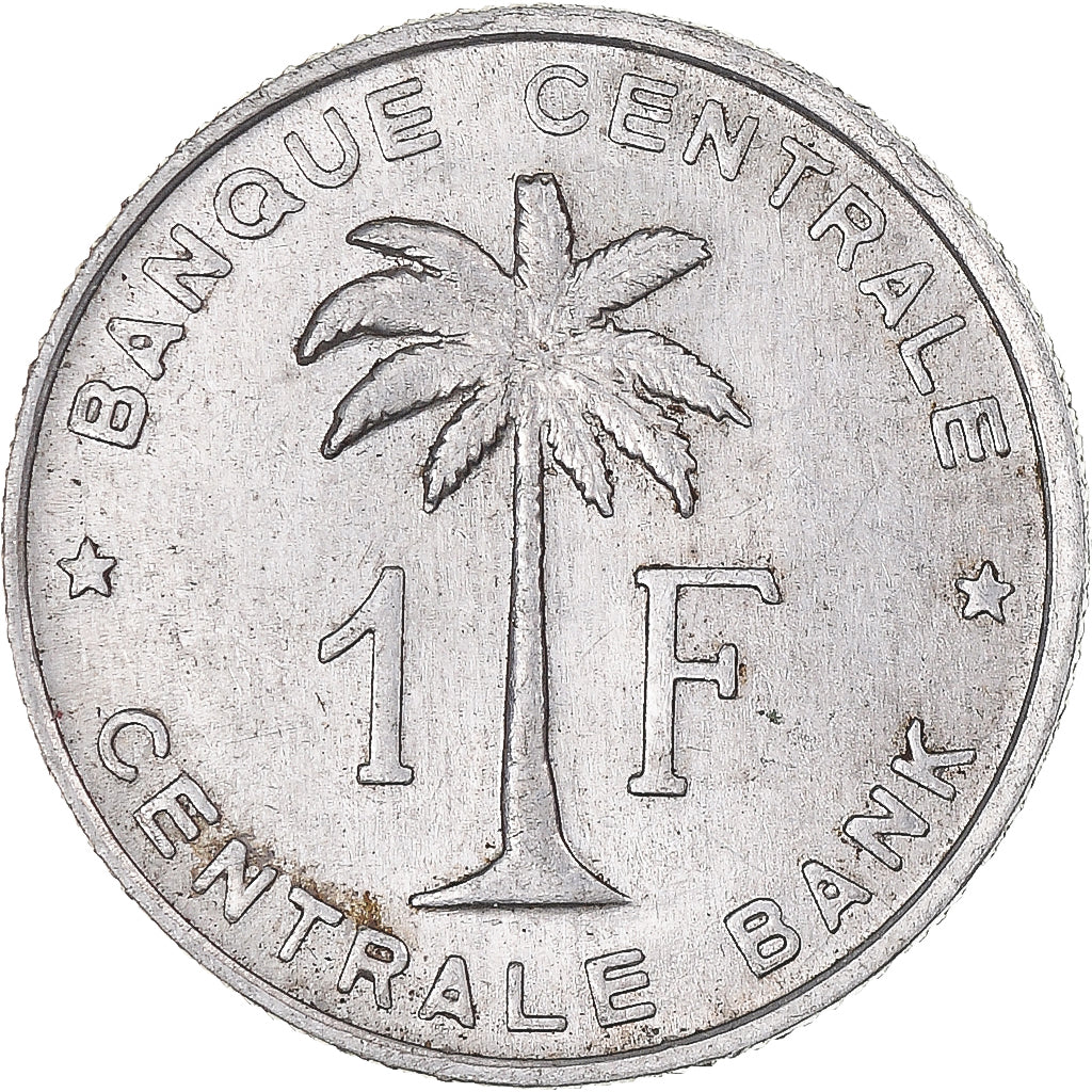 Coin, Belgian Congo, RUANDA-URUNDI, Franc, 1959, EF(40-45), Aluminum, KM:4